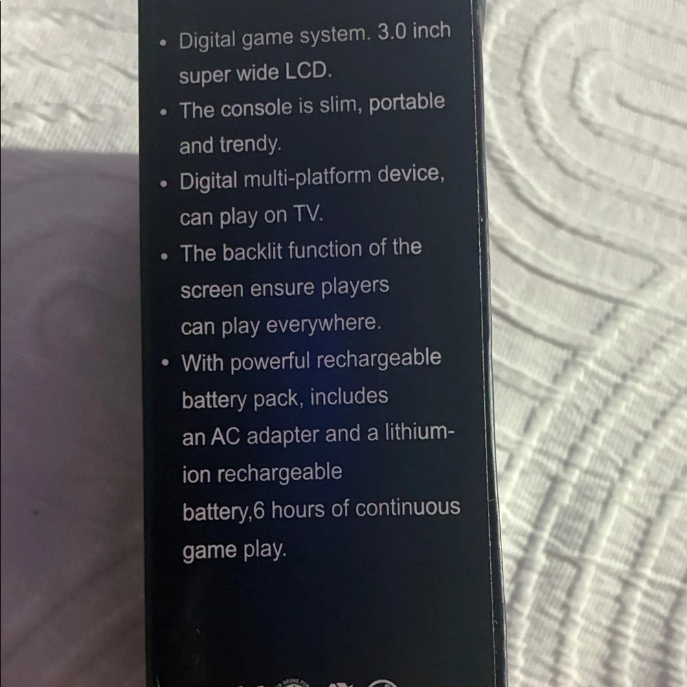 Handheld Game Console - Black 500 games preloaded